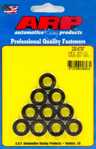 [ARP200-8797] ARP - Black Washers - 9mm ID x .670 OD (10pk)