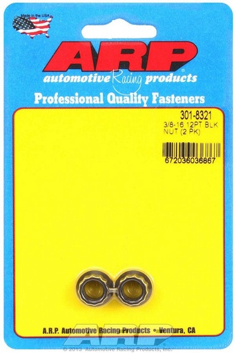 [ARP301-8321] ARP - 3/8-16 12pt Nut Kit 2pk