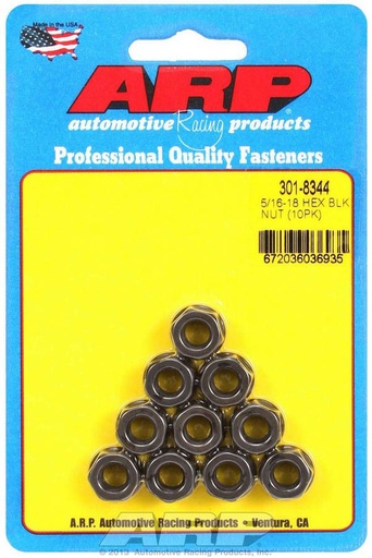 [ARP301-8344] ARP - Hex Nut Kit w/Flange 5/16-18 (10pk)