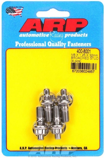 [ARP400-8001] ARP - S/S Stud Kit - (4) M8 x 1.25in x 32mm