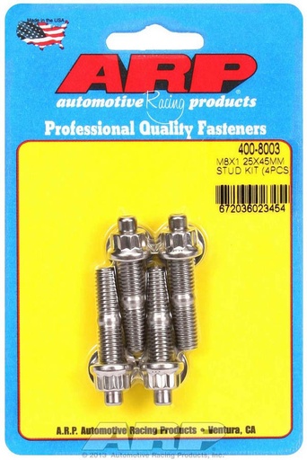[ARP400-8003] ARP - S/S Stud Kit - (4) M8 x 1.25in x 45mm