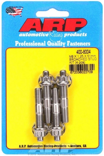 [ARP400-8004] ARP - S/S Stud Kit - (4) M8 x 1.25in x 51mm