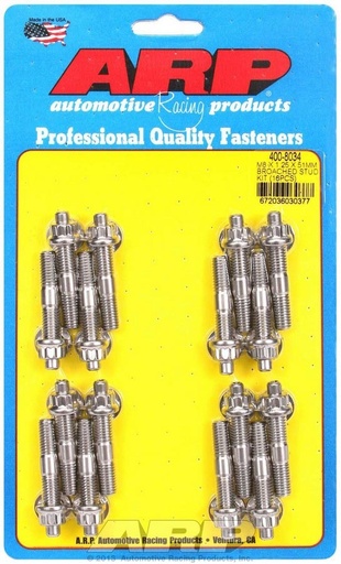 [ARP400-8034] ARP - S/S Stud & Nut Kit (16) 8mm x 1.25in x 51mm