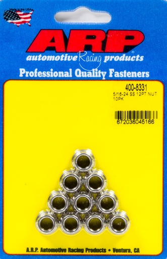 [ARP400-8331] ARP - 5/16-24 Ss 12pt Nut Kit (10pk)