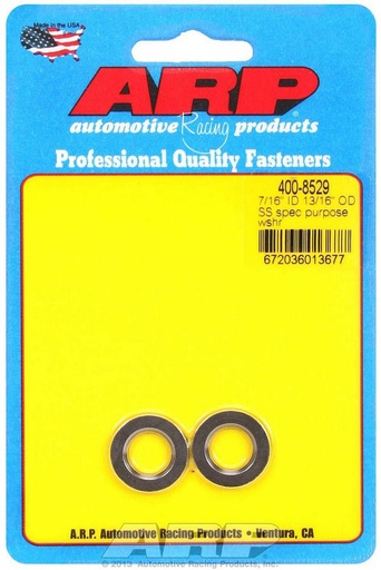 [ARP400-8529] ARP - S/S Flat Washers - 7/16 ID X .812 OD (2)