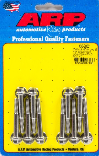 [ARP430-2002] Arp - Intake Manifold Bolt Kit GM LS W/Edelbrock Intake