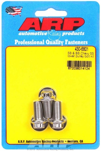 [ARP430-6801] ARP - Chevy S/S Lower Pulley Bolt Kit