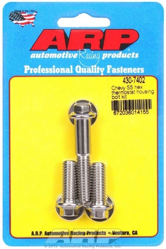[ARP430-7402] Arp - Chevy S/S Thermostat Housing Bolt Kit 6pt.