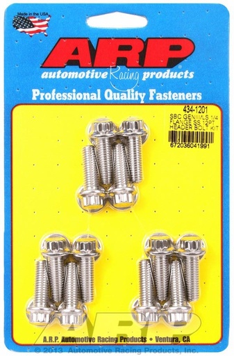 [ARP434-1201] Arp - S/S Header Bolt Kit - 12Pt. Gm Ls