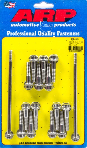 [ARP434-1805] Arp - Oil Pan Bolt Kit - Gm Lt1 6.2L 12Pt S/S