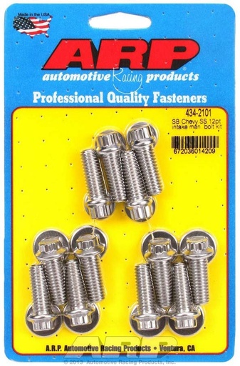 [ARP434-2101] Arp - Sbc S/S Intake Bolt Kit 12Pt