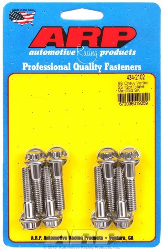 [ARP434-2102] Arp - Sbc S/S Intake Bolt Kit 12Pt.