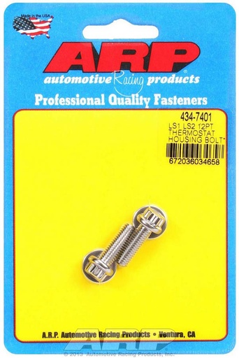 [ARP434-7401] ARP - S/S Thermostat Hsg. Bolt Kit - 12pt. LS1/LS2