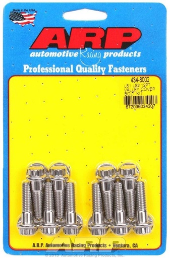 [ARP434-8002] ARP - S/S Valley Cover Bolt Kit - 12pt. LS1/LS2