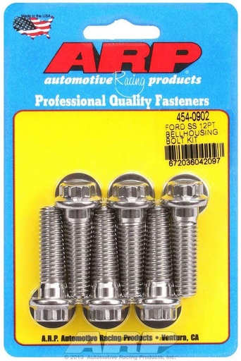 [ARP454-0902] ARP - S/S Bellhousing Bolt Kit - 12pt. Ford