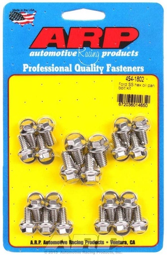 [ARP454-1802] Arp - Ford S/S Oil Pan Bolt Kit 6pt.
