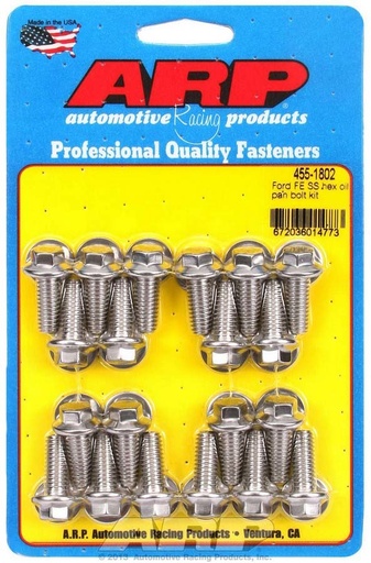 [ARP455-1802] ARP - BBF S/S Oil Pan Bolt Kit 6pt.