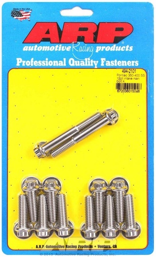 [ARP494-2101] Arp - Pontiac S/S Intake Bolt Kit 12pt.