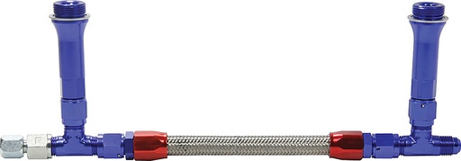 [ALL26154] Allstar Performance - Fuel Line Kit 9-5/16in Std Holley -6AN Blue