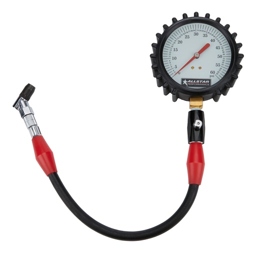 [ALL44048] Allstar Performance - Tire Pressure Gauge 0-60 PSI 4in Glow