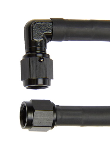 [ALL48404] Allstar Performance - Coated Braided Line 24in #4 Hose -4 90 Deg/-4 Str
