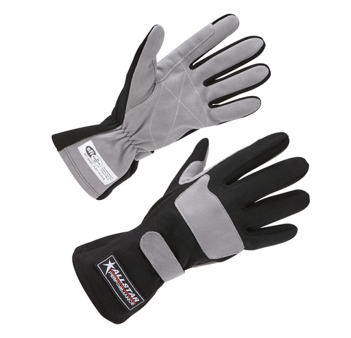 [ALL911014] Allstar Performance - Driving Gloves SFI 3.3/1 S/L Black/Gray Large