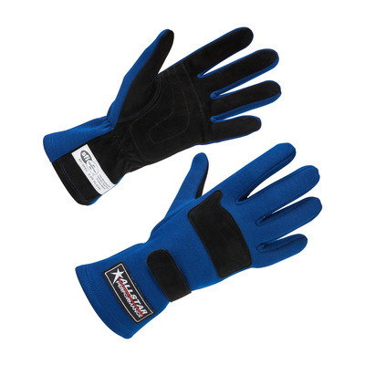 [ALL915025] Allstar Performance - Driving Gloves SFI 3.3/5 D/L Blue X-Large