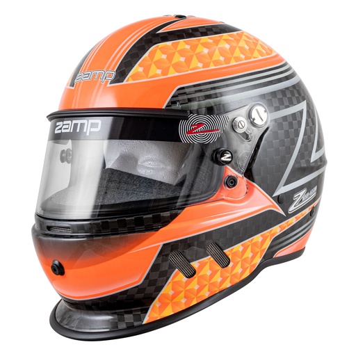 [ZAMH775C30L] Zamp Racing - Helmet Rz-65D Carbon L Flo Org/Yel Sa2020
