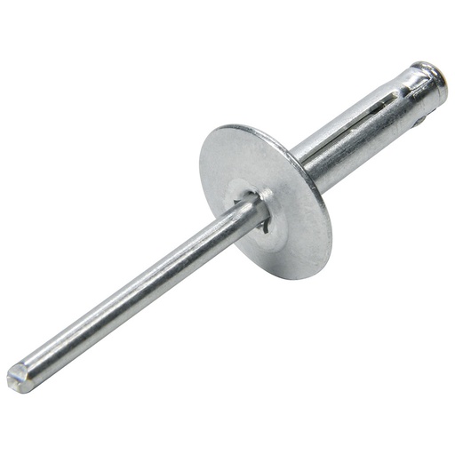 [ALL18060] Allstar Performance - Lg Hd Rivet 250Pk Silver Flange Type Alum Mandrel