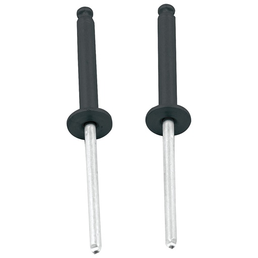 [ALL18099] Allstar Performance - 1/8in Alum Rivet Black 100pk Flange Type
